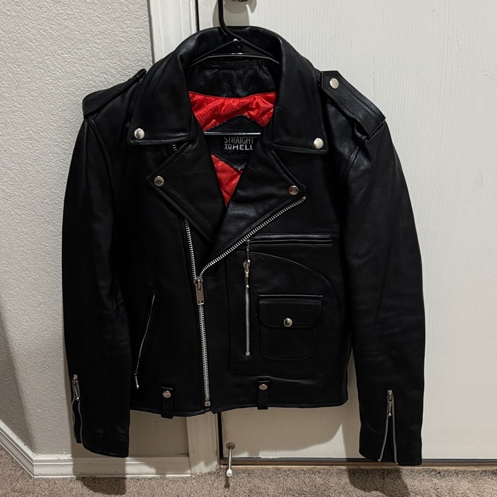 Straight to Hell Logan Leather Jacket 36